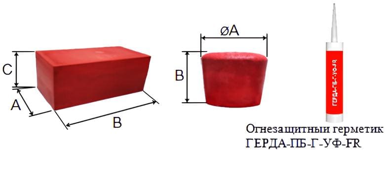 GERDA-PB-FR – Block-Type Penetration Seal