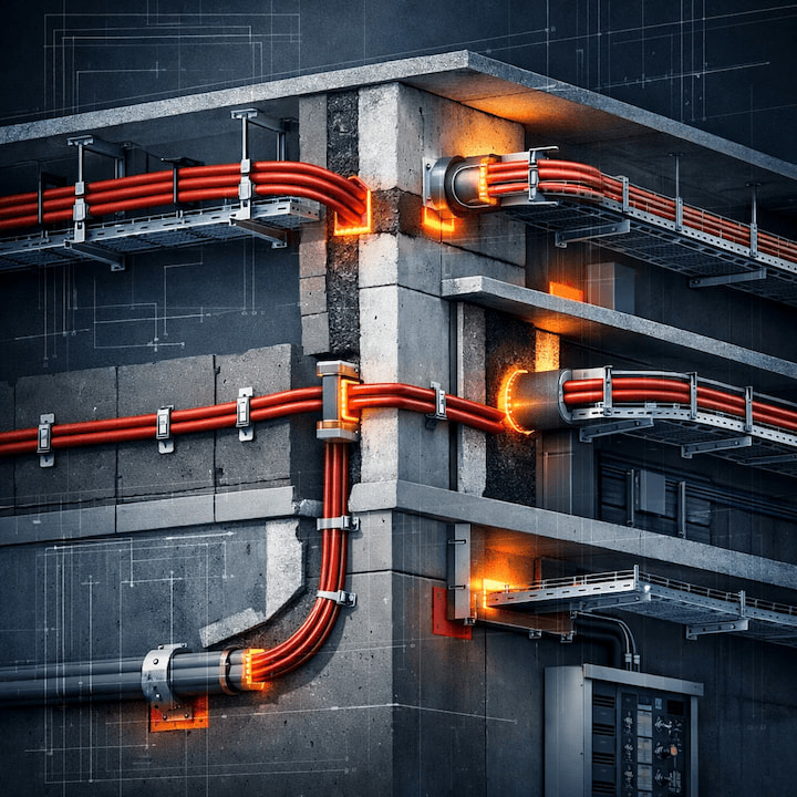 Прокладка огнестойкого кабеля: правила монтажа и крепления