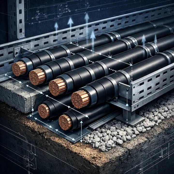 Расстояние между силовыми кабелями: нормы ПУЭ в траншее и лотке