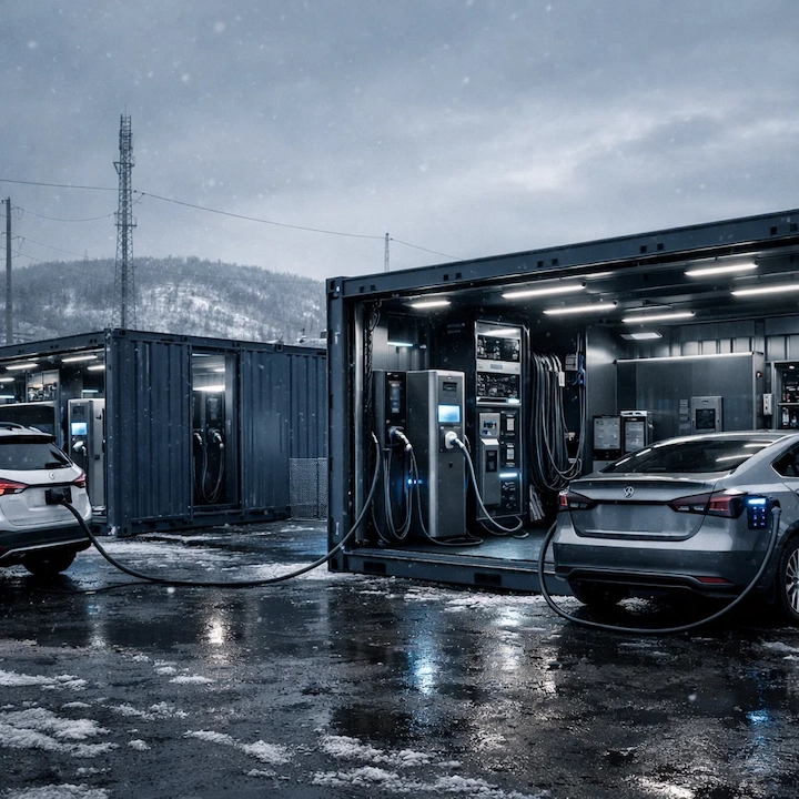 Зарядные хабы в контейнерах: решение для электромобилей по всей России
