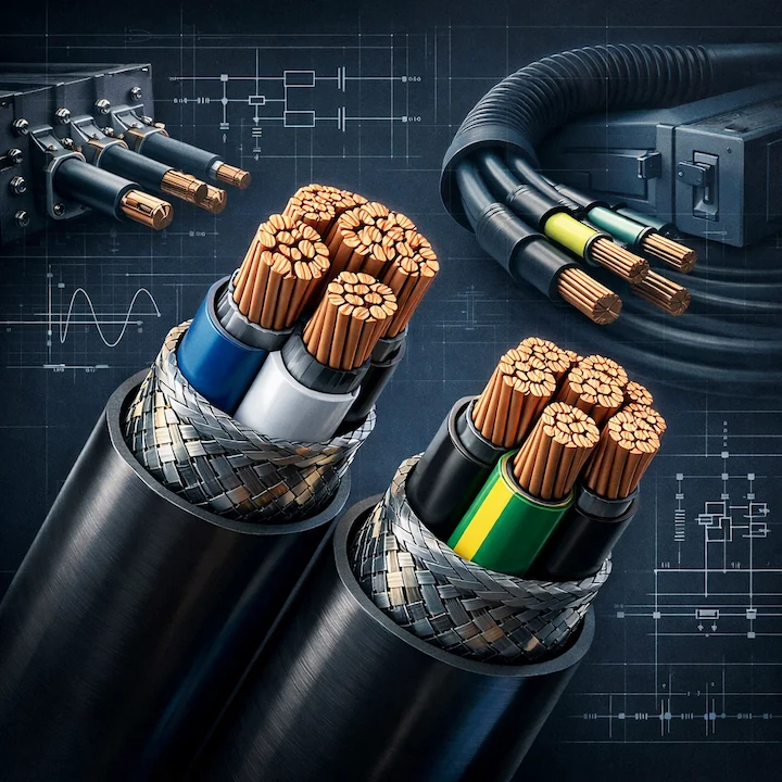 VP explosive wire 2×0.7 and 2×0.8 with acceptance