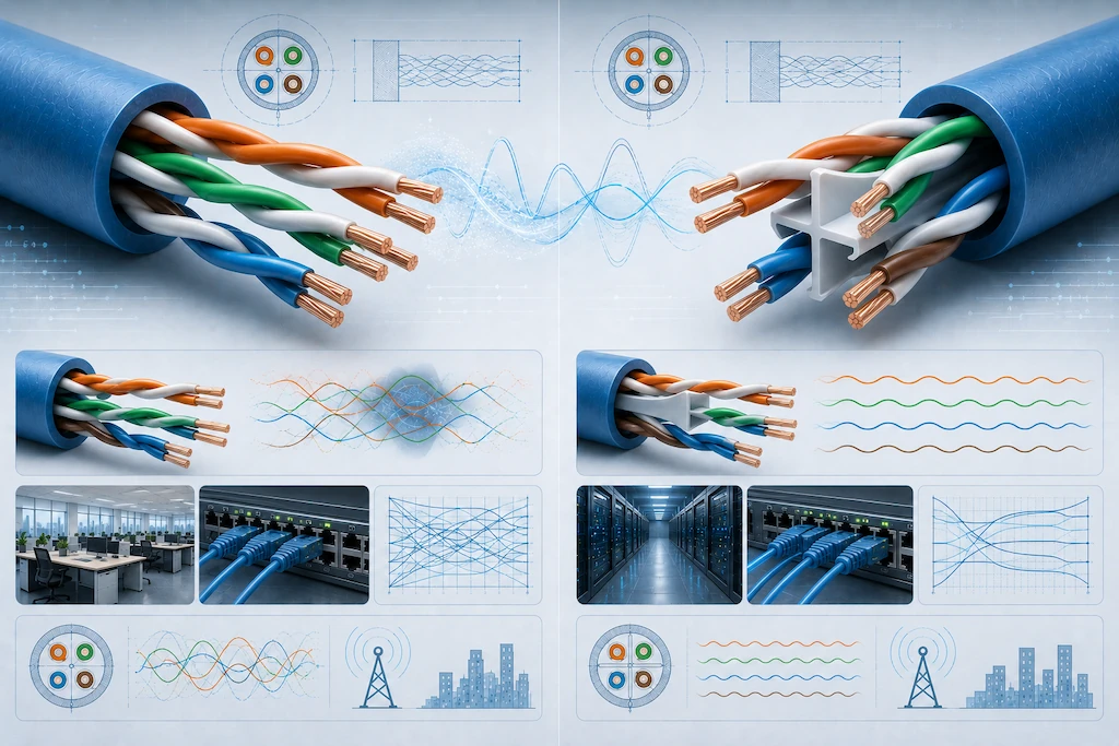 Кабели UTP витая пара: Cat5e или Cat6 — что выбрать?