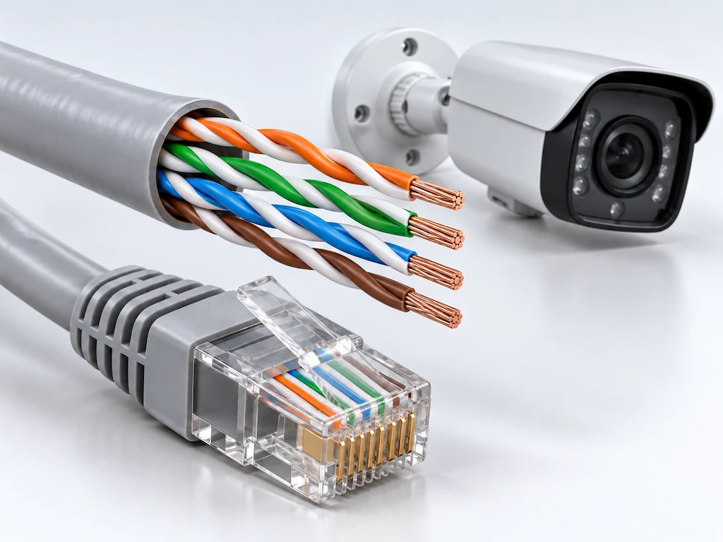Какой UTP кабель выбрать для PoE и IP-камер: категория, медь, AWG и длина линии
